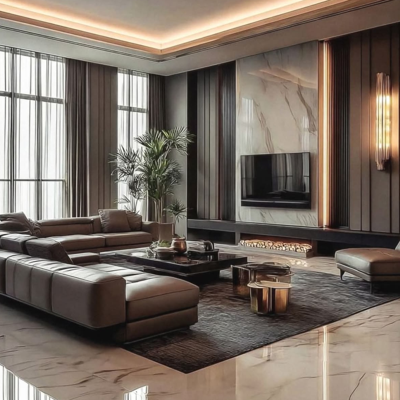 Contemporary 4 BHK Penthouse, Noida